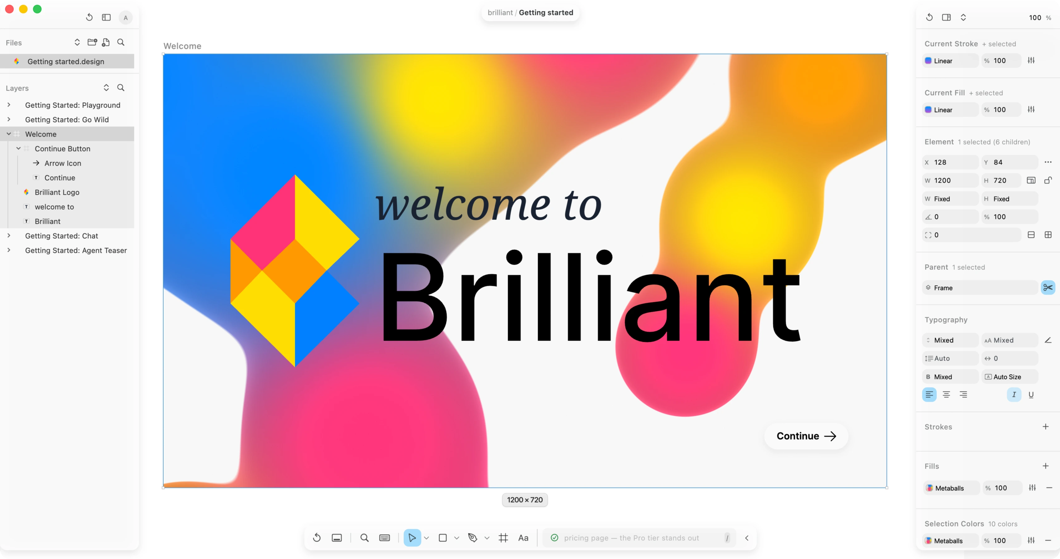 Brilliant on first launch, with the AI chat open and the guided tour running