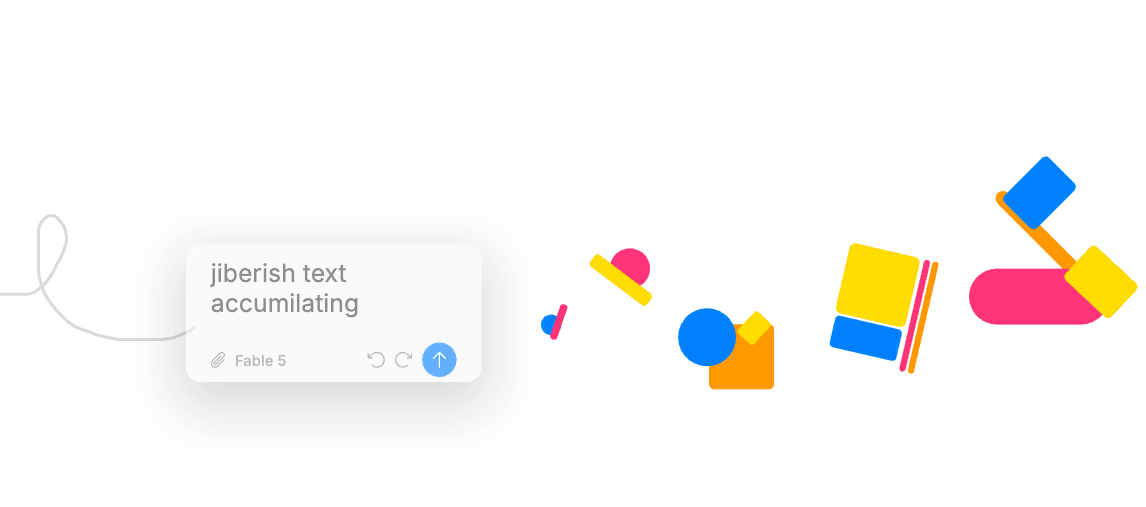 Generating a screen from a prompt as editable elements in Brilliant.