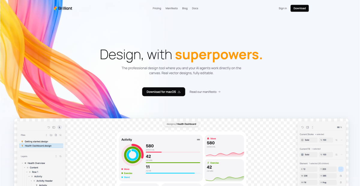 Show HN: Figma alternative where AI works with vector primitives, not code